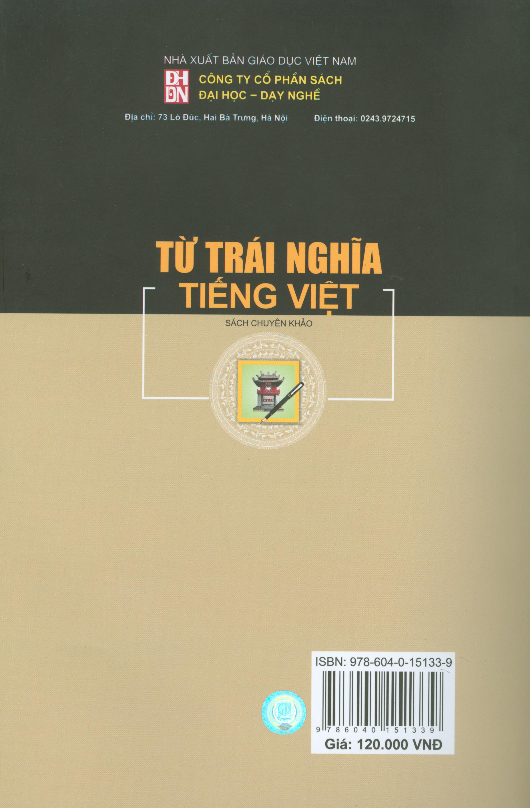 Từ Trái Nghĩa Tiếng Việt (Sách chuyên khảo)