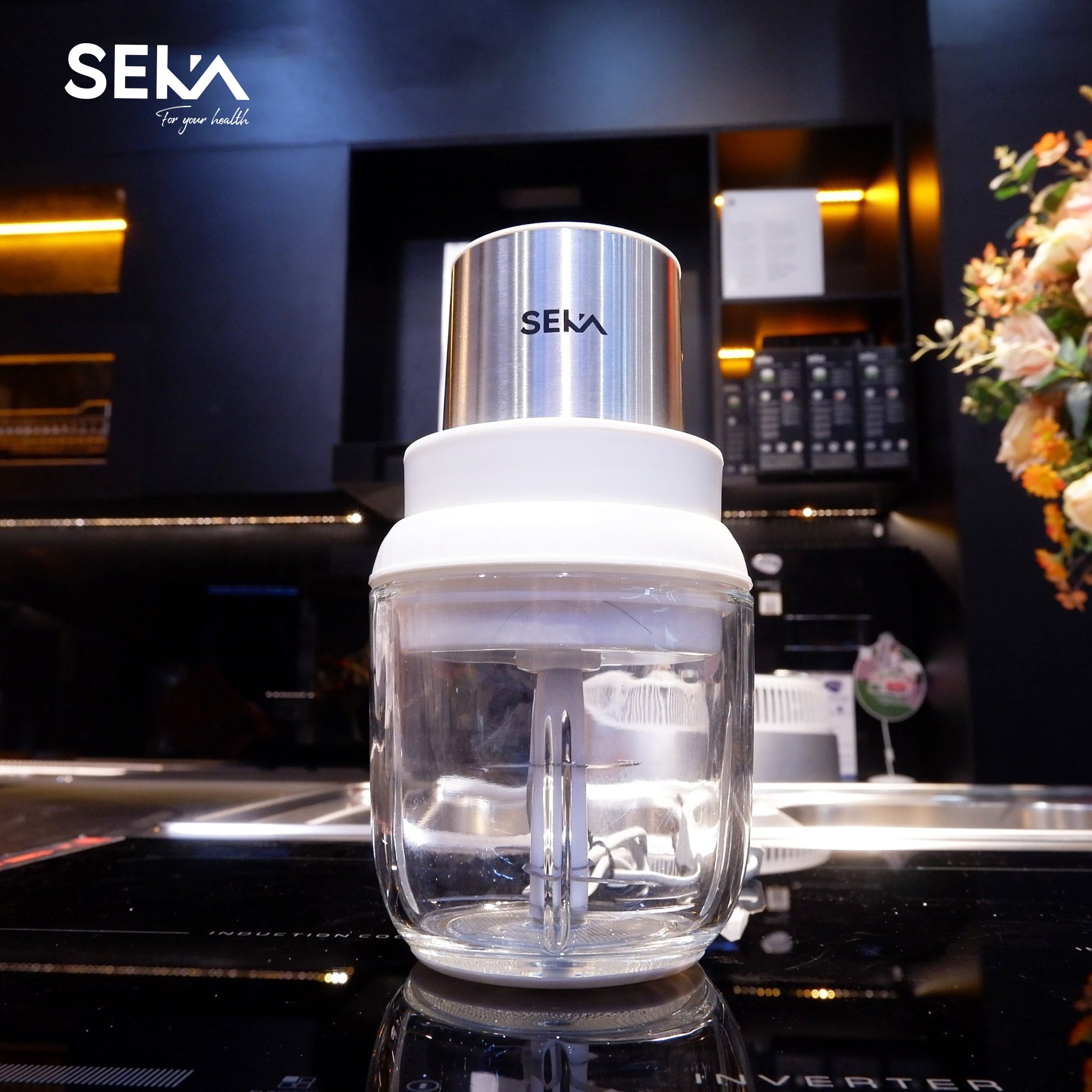 Máy Xay Thịt Thủy Tinh 2 Cối SEKA SK2287 - 1 Cối SK2288 - Xay Thực Phẩm Đa Năng - 500W (Model 2024) - Hàng Chính Hãng