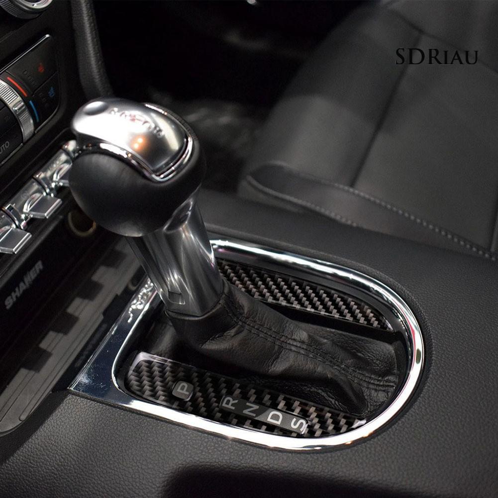 Set 2 Miếng Dán Trang Trí Cần Gạt Số Cho Xe Ô Tô Ford Mustang 2015-2017