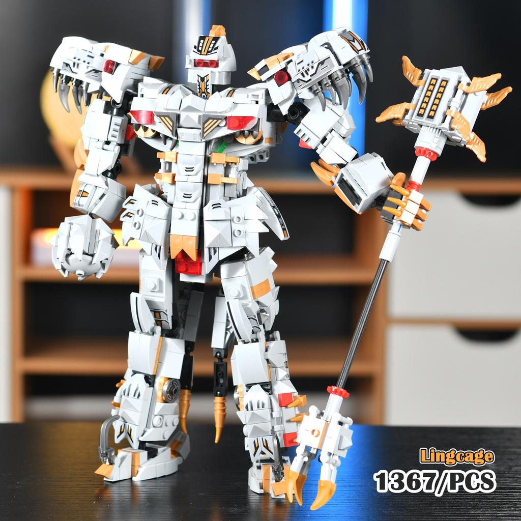 Đồ chơi Lắp ráp Robot Megatron, Panlos 621025 Mecha of Steel, Xếp hình thông minh, Mô hình Autobot