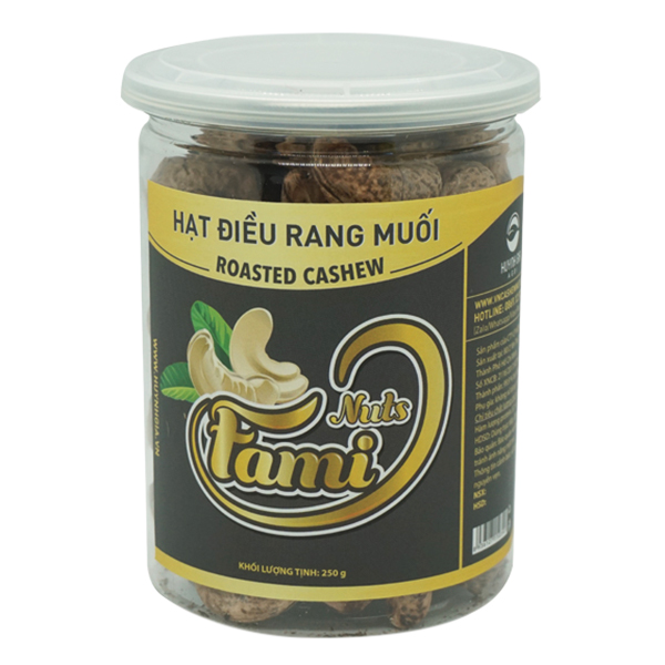Hạt Điều Rang Muối Vỏ Lụa Hũ Nắp Nhôm Fami