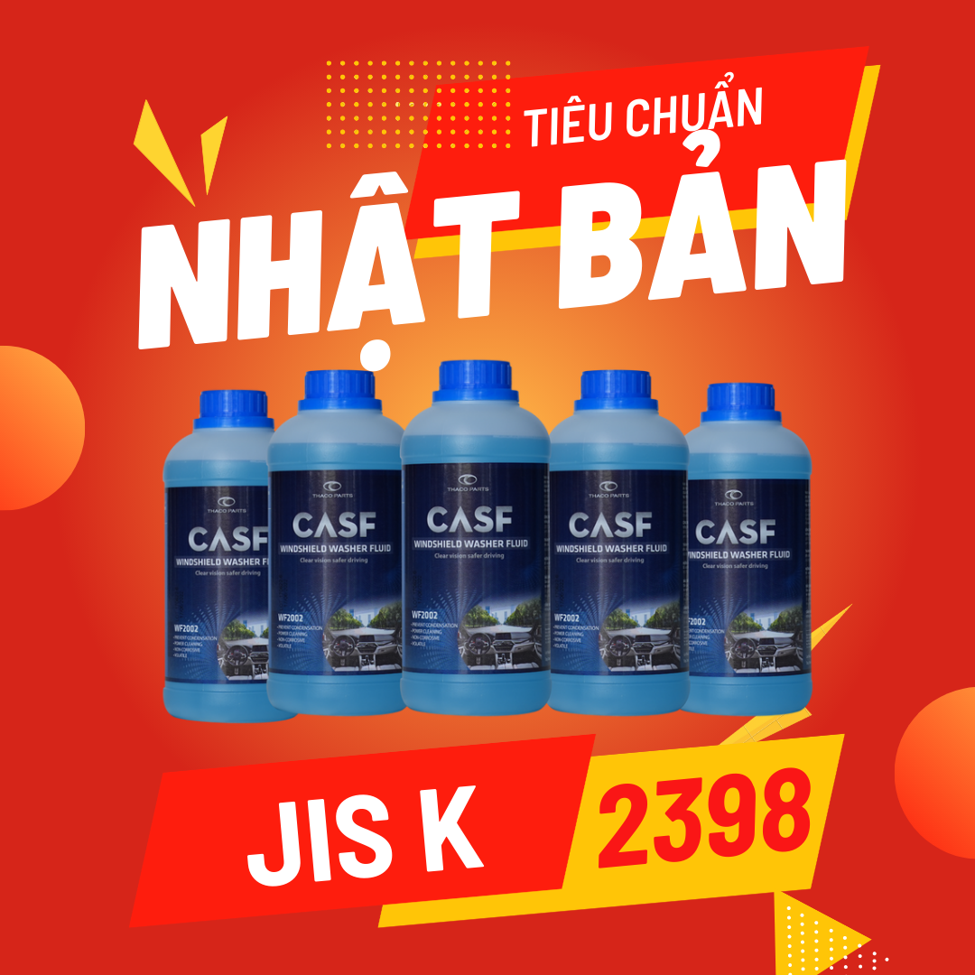 Nước rửa kính xe ô tô THACO CASF dùng cho xe TOYOTA, MAZDA, KIA - Không cần pha - Tiêu chuẩn Nhật Bản