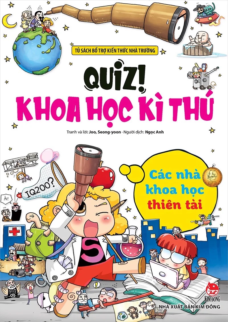 Sách - Quiz! Khoa học kì thú: Các nhà khoa học thiên tài