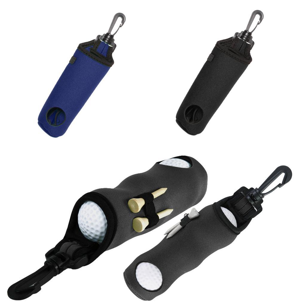 2Pcs Lightweight Golf Ball Bag Storage Pouch Carry Pack &