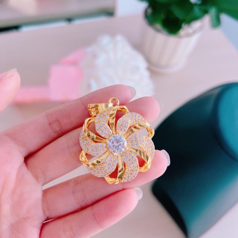 Mặt dây chuyền mạ vàng 18k bền màu