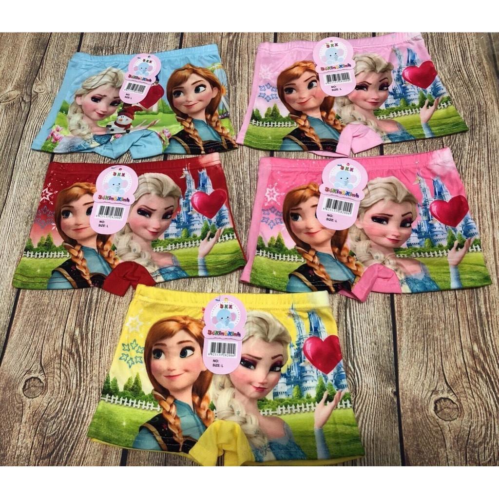 Sét 10 quần chíp đùi elsa 3D cực đẹp cho bé gái - hình ngẫu nhiên