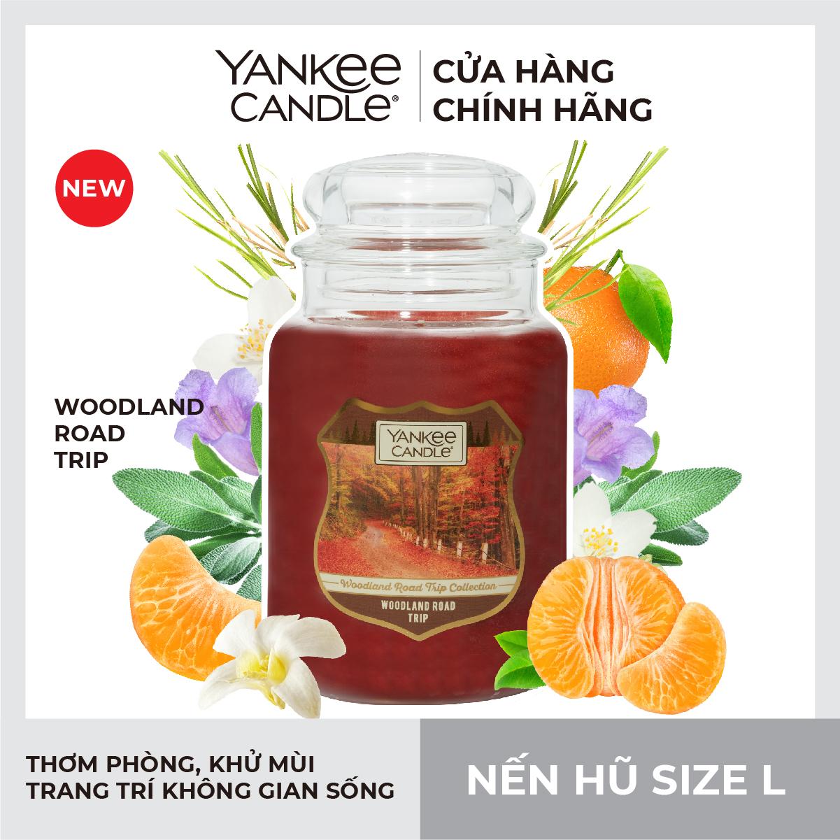 Nến hũ Yankee Candle size L (623g) - Woodland Road Trip