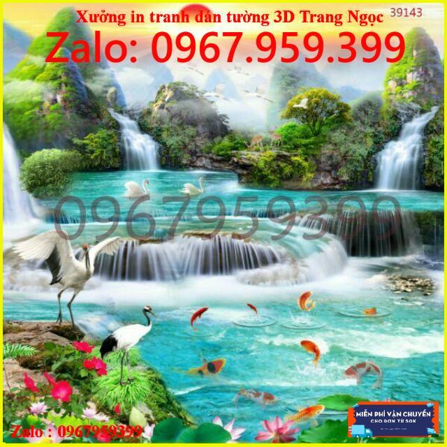 Tranh dán tường 3D in theo yêu cầu rẻ