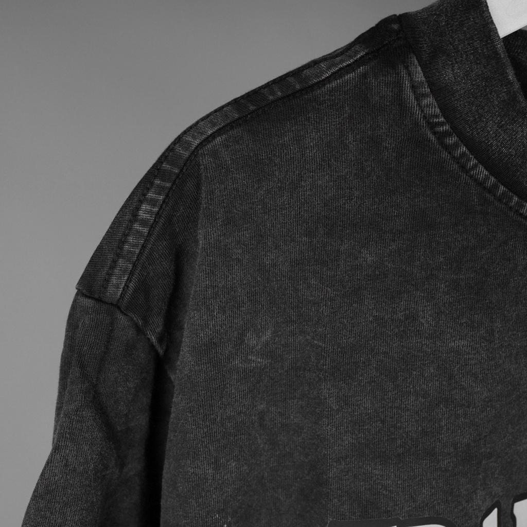 Áo thun nam nữ TRAVISSCOTT loang đen tay lỡ chất liệu cotton 100% cao cấp dáng unisex
