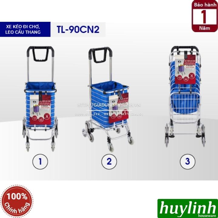 Xe kéo đi chợ leo cầu thang Advindeq TL-90CN2 - Model mới - Chính hãng