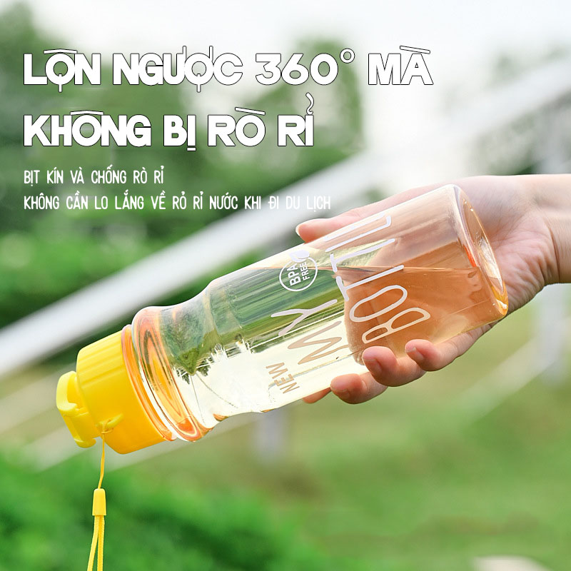 Bình Nước Thể Thao 550ml - Bình nước chạy bộ, đá bóng, tập gym