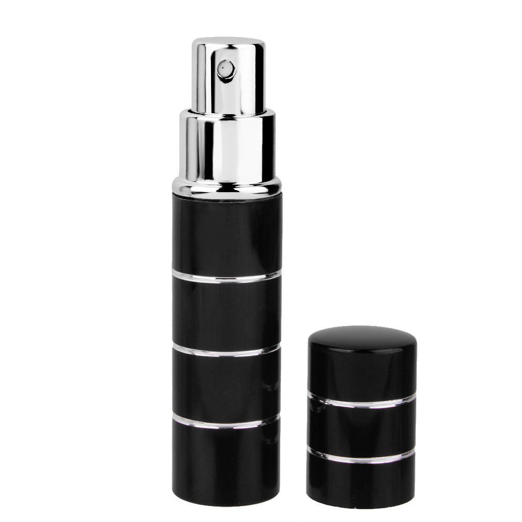 2 Pieces Travel Portable Refillable Perfume Atomizer Bottle Pump Spray Case