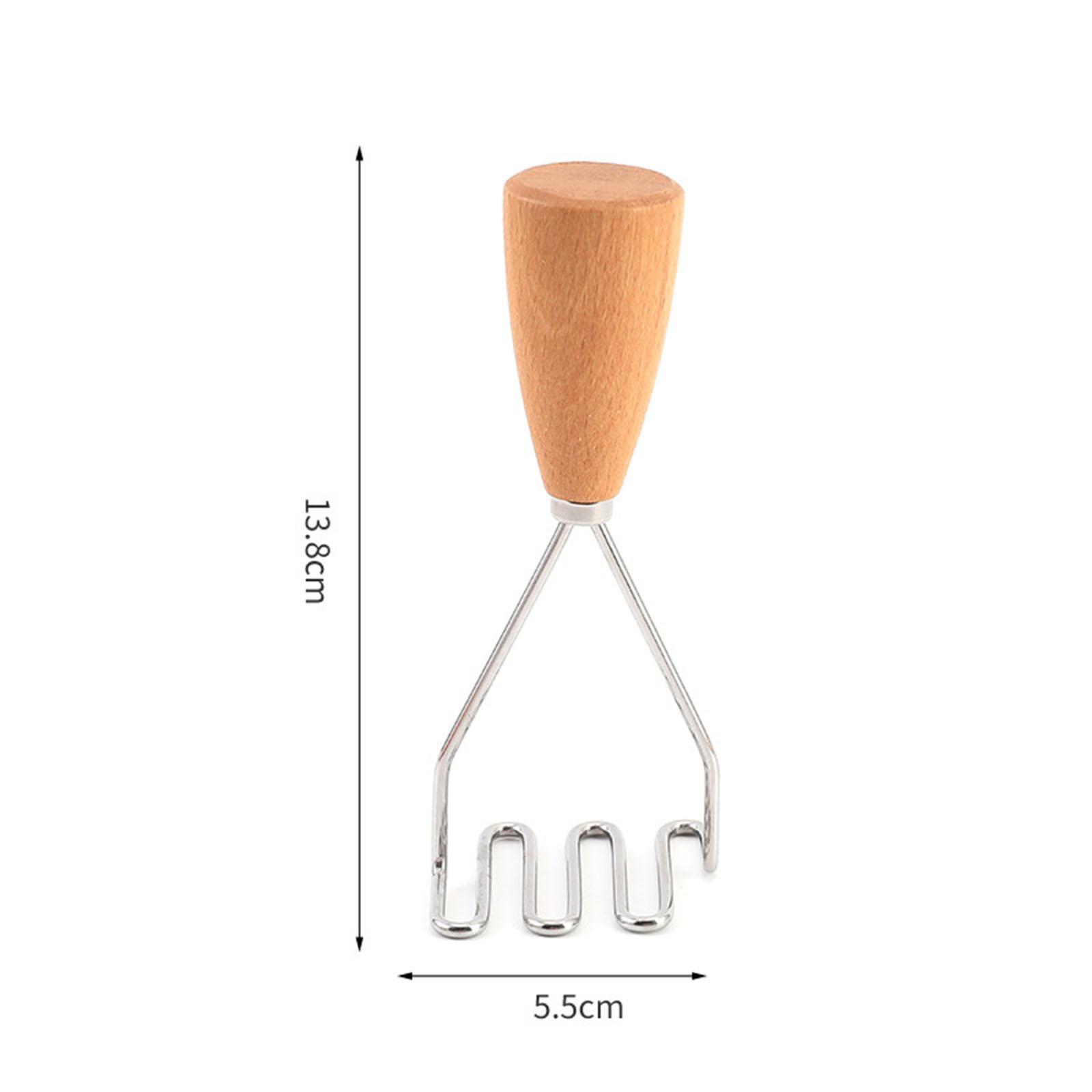 Potato Masher with Wooden Handle Kitchen Tool Potato Press Tool Utensil