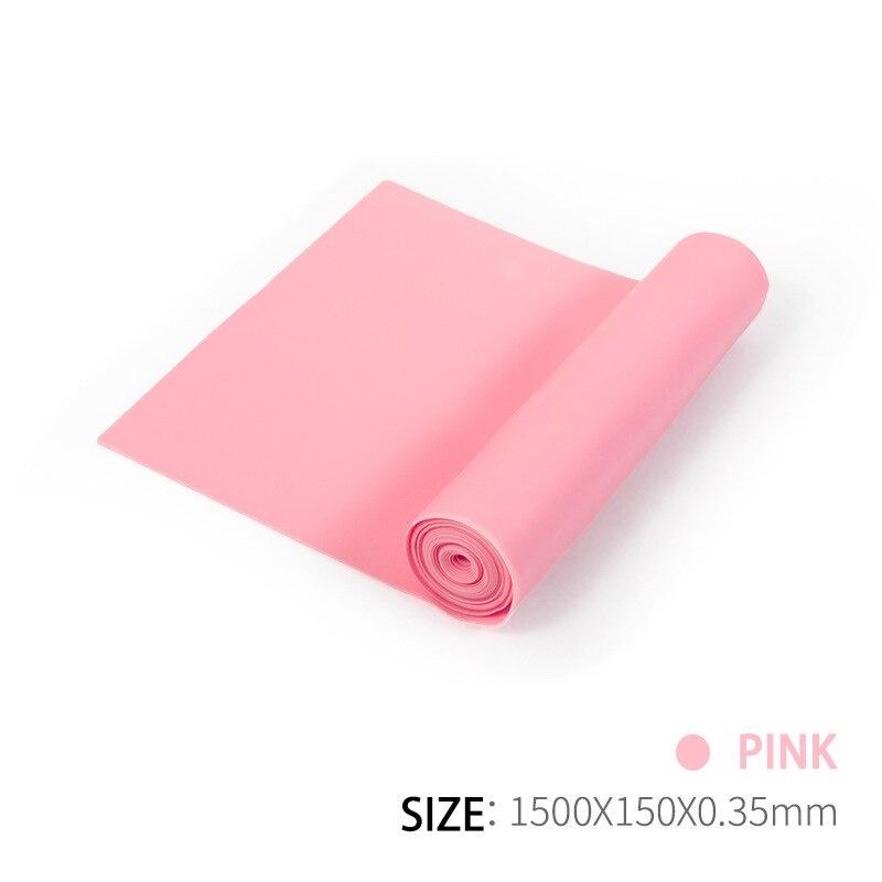 Yoga Pilates Elastic Resistance Band Exercise Fitness Belt Training Elastic Exercise Fitness 150cm Natural Rubber Home Gym
