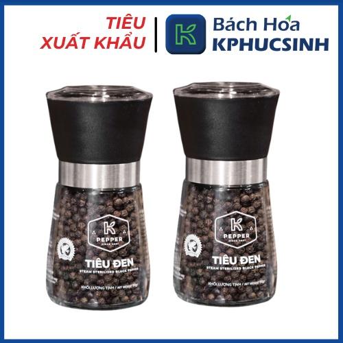 Tiêu đen k pepper 90g kèm cối xay tiêu cầm tay Kphucsinh