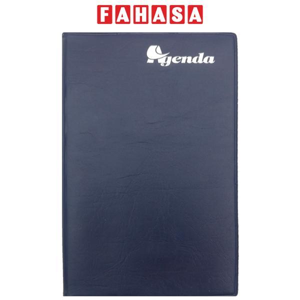 Sổ Bìa Da Agenda Nhỏ - Kẻ Ngang 120 Trang - Fabico-XNI24 - Màu Xanh Dương