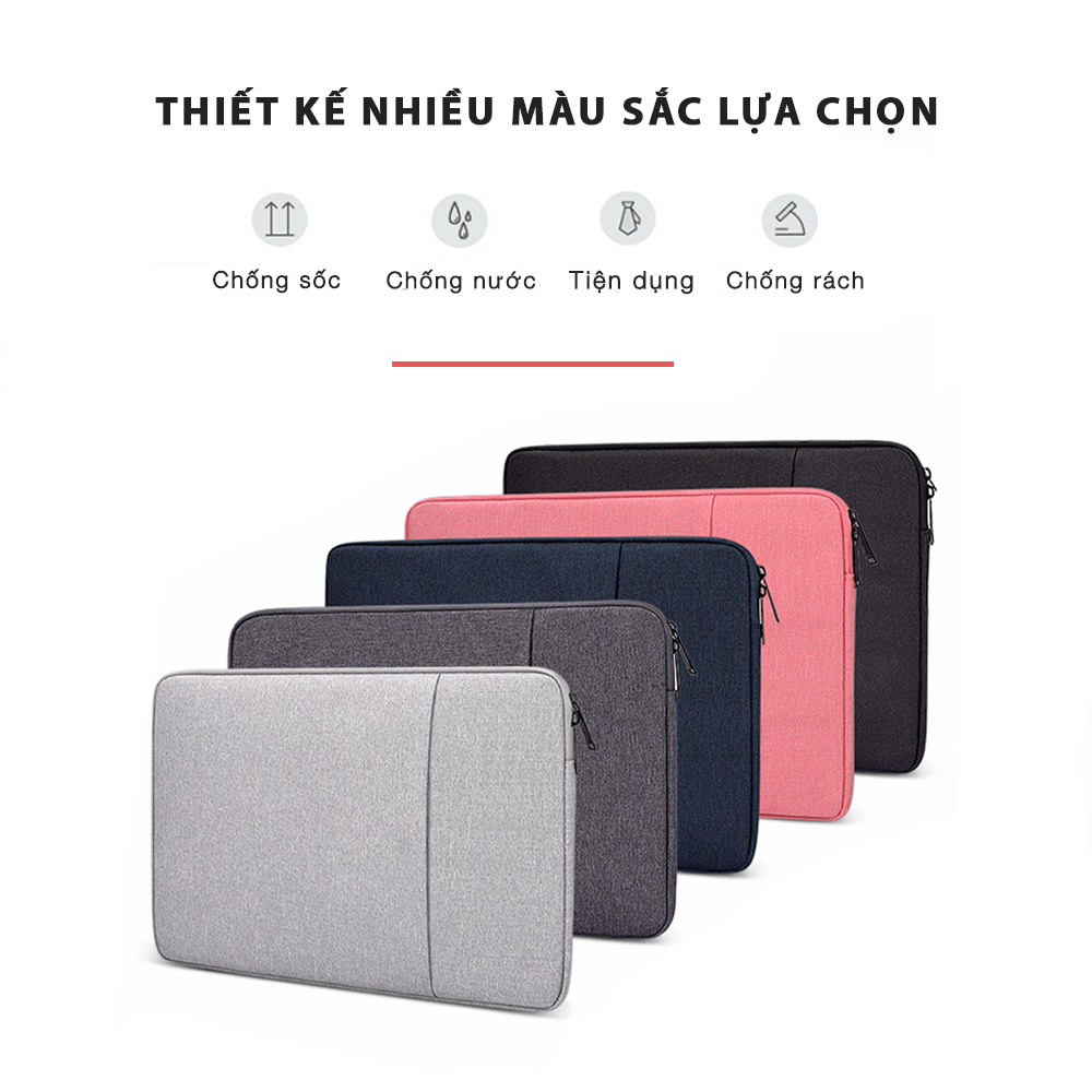 Túi Chống Sốc Dành Cho Macbook Air, Macbook Pro 13 inch, 14 inch, 15 inch - Có Ngăn Phụ, Chống Thấm Nước - Hàng Chính Hãng