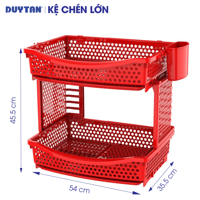 Kệ chén lớn nhựa Duy Tân - 11463 - Giao màu ngẫu nhiên - Hàng chính hãng