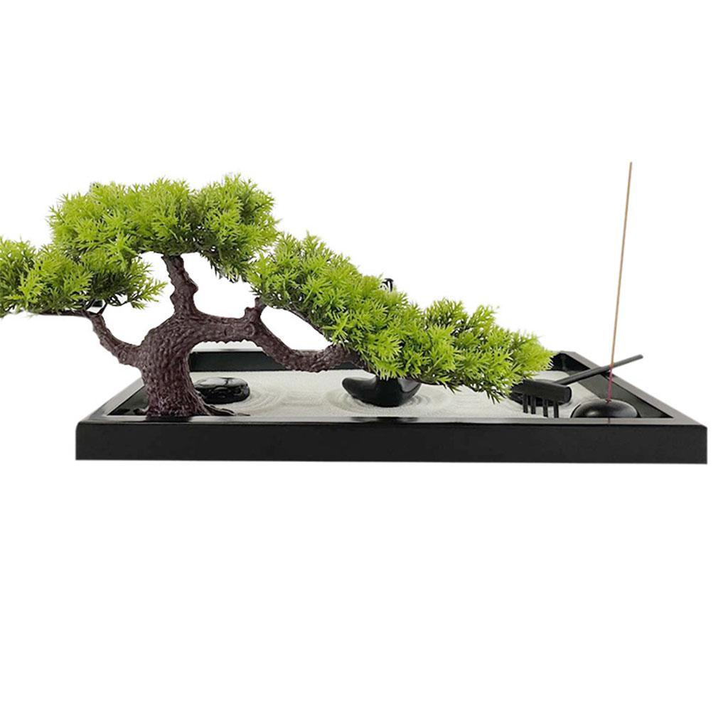 Women Statue Sand Tray Meditation Decor Set Resin Tabletop