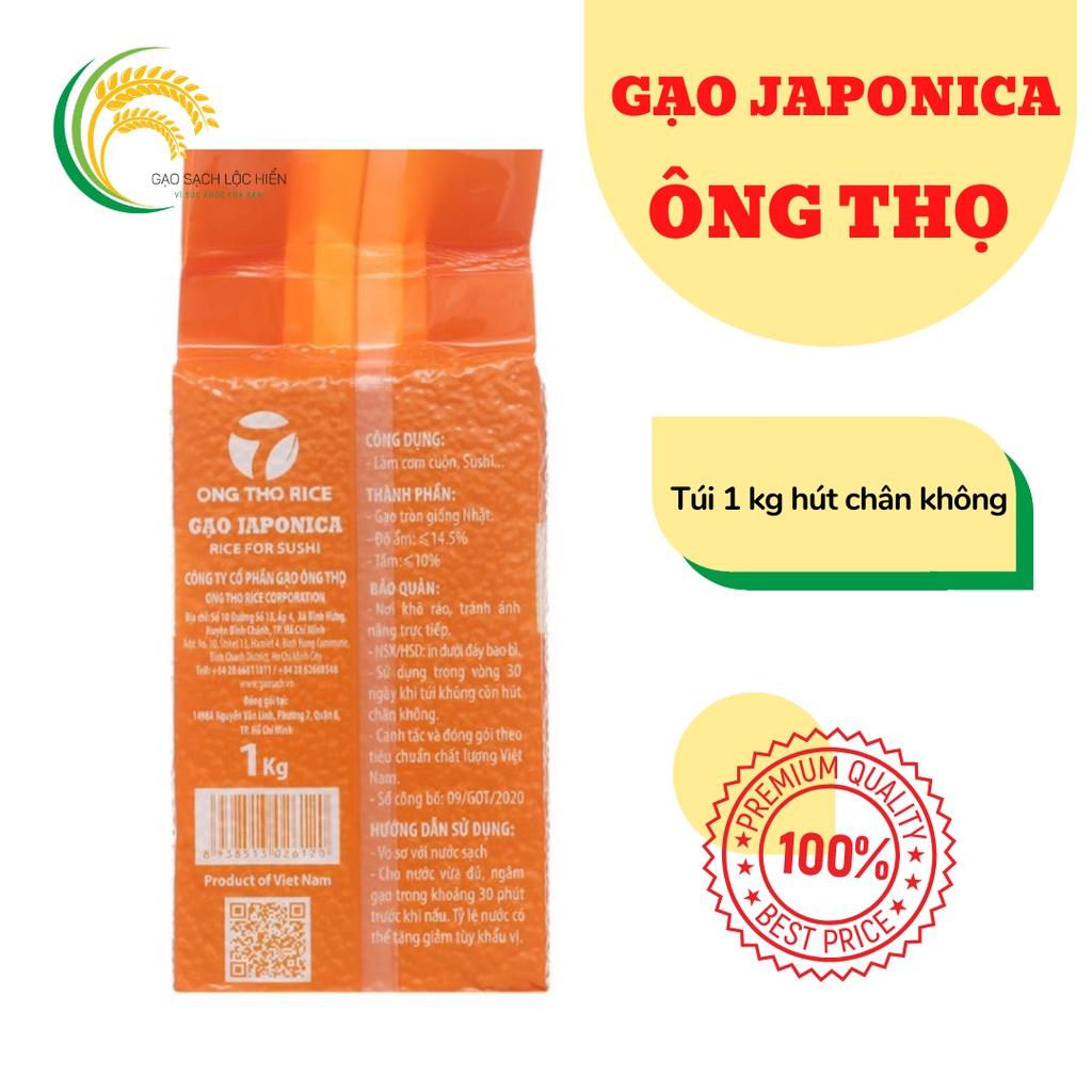 Combo 5 túi 1KG Gạo Nhật Japonica Ông Thọ Hạt Tròn Dẻo Dai Ngọt cơm dùng làm Sushi, tokbokki