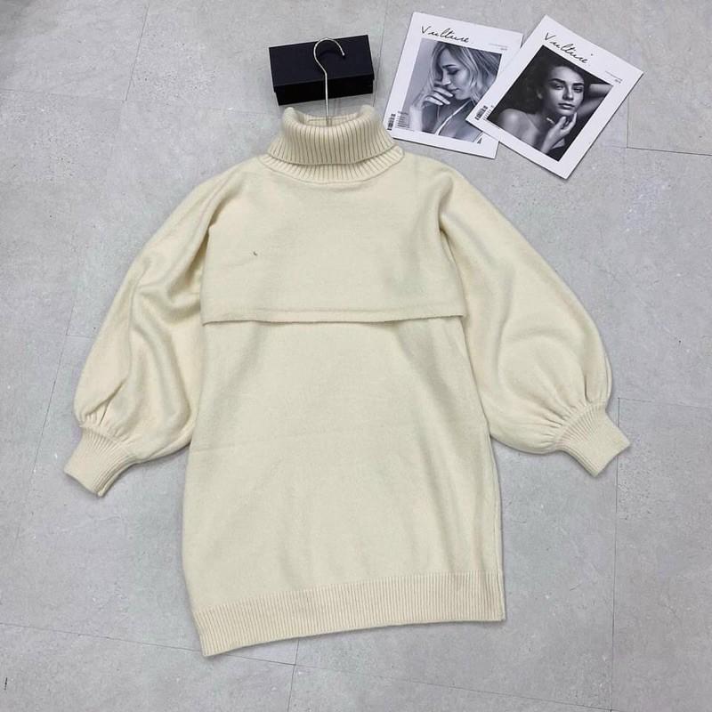 Set váy kèm áo len