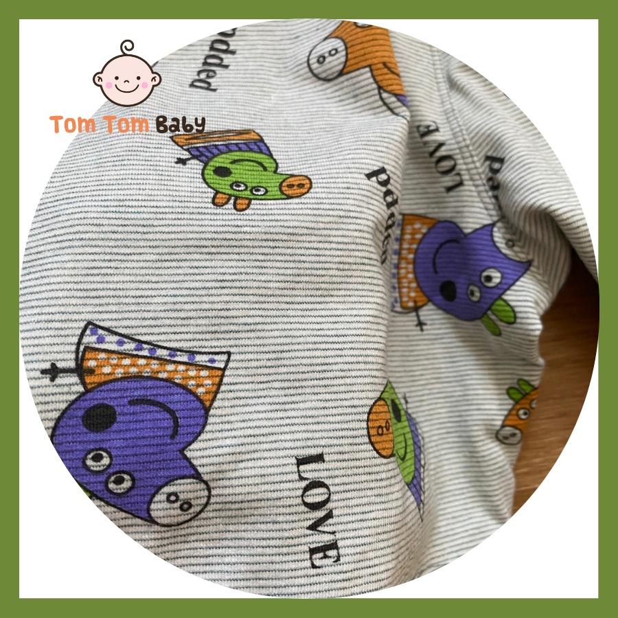 Quần ngắn bé trai túi chéo TomTom Baby, chất vải cotton 4 chiều xịn, form dáng đẹp, thoải mái cho bé - Mẫu Xám in hình