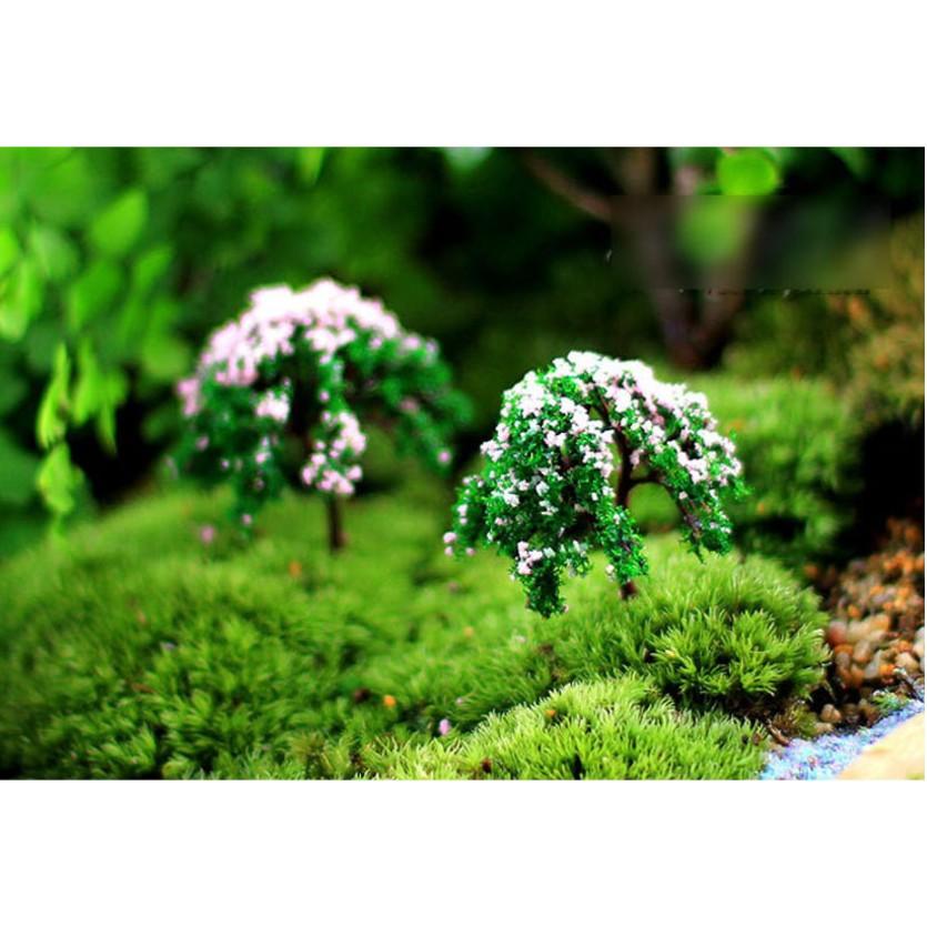 KHO-HN * Mẫu mô hình cây hoa phượng đỏ tươi để trang trí nhà búp bê, tiểu cảnh, bonsai