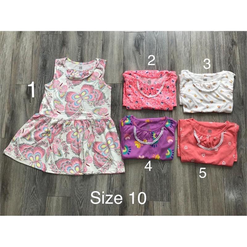 Váy sát nách cotton bé gái vải dư