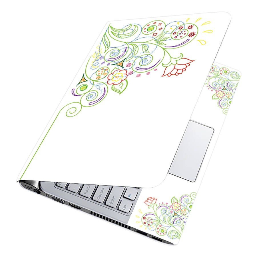 Miếng Dán Decal Dành Cho Laptop Mẫu Hoa Văn LTHV-130