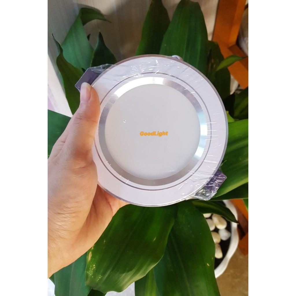 Đèn âm trần 9W 3 chế độ màu cao cấp GoodLight