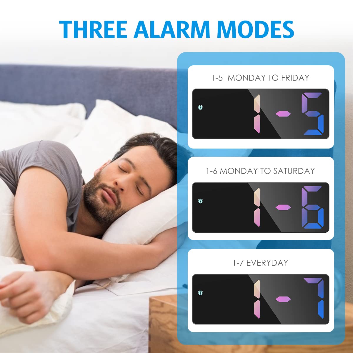 Đồng Hồ Báo Thức Kỹ Thuật Số Đèn LED Digital Alarm Clock