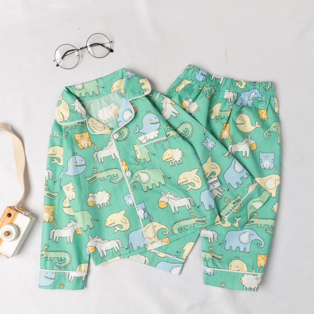 Bộ đồ Pijama dài tay đáng yêu cho bé trai - bé gái BR20017 – MAGICKIDS