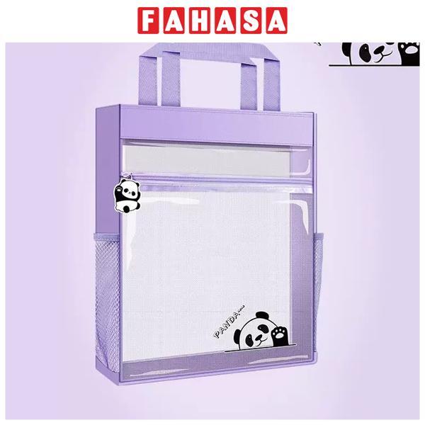 Túi Vải Học Thêm - 8009 - Trong Suốt Tím