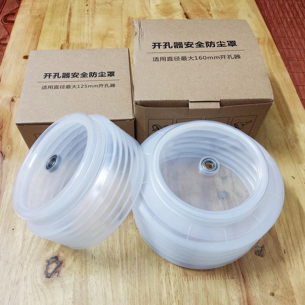 Dụng cụ chắn bụi khoan khoét thạch cao cỡ lớn đường kính 125/160mm - chắn bụi khoan gỗ , tường...