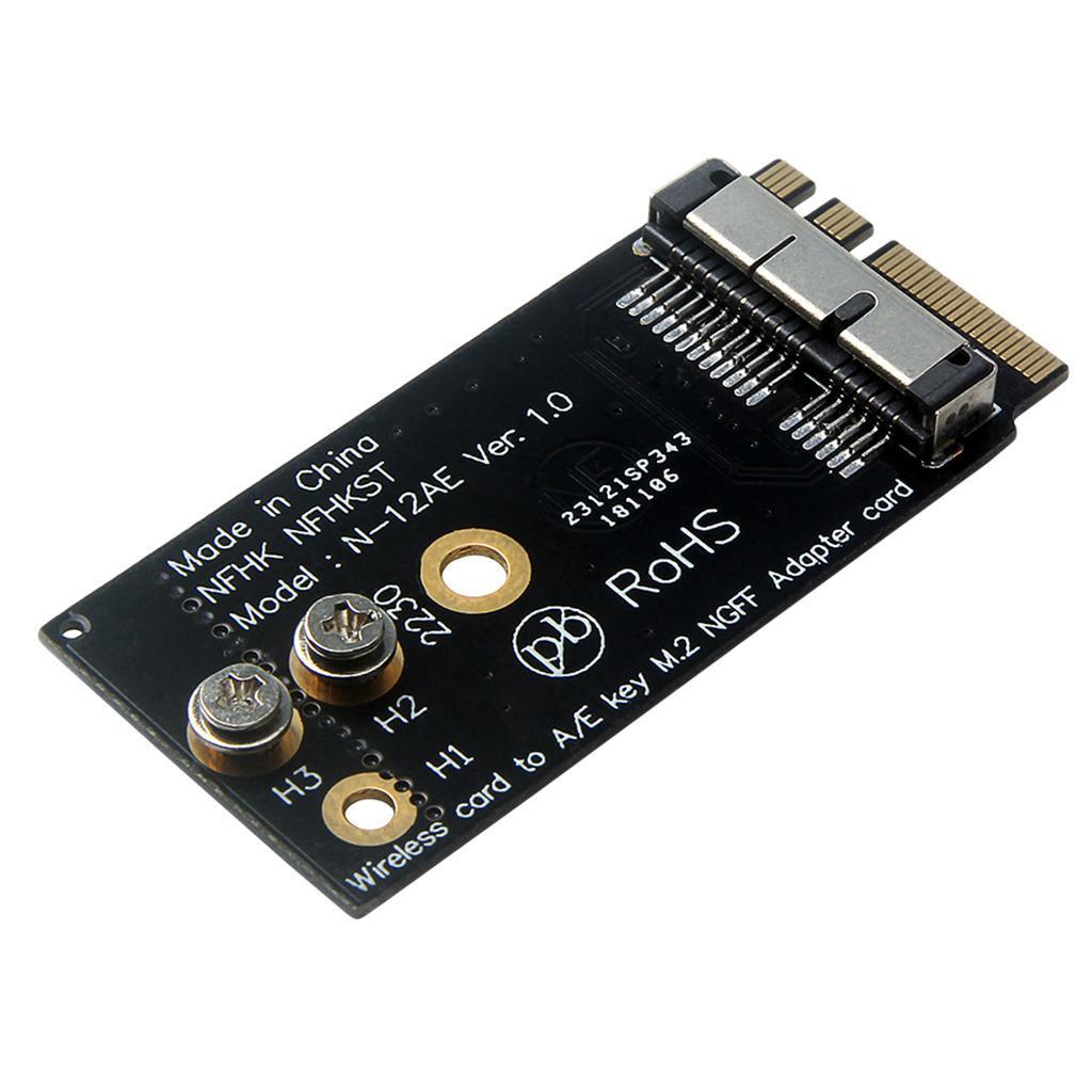 BCM94360CS2/BCM943224PCIEBT2 Card To NGFF Key A/E 2230 Adapter Card