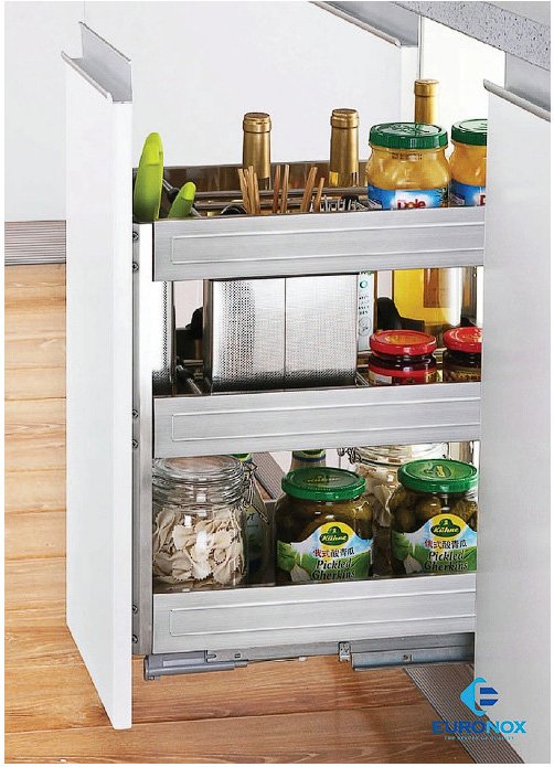 Giá dao thớt gia vị đa năng đáy đặc Multi-Purpose Spice Rack w/Knife & Cutting Board Holder with Solid Base