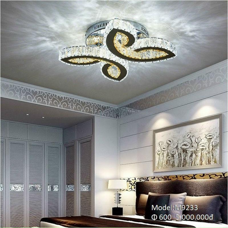 Đèn Ốp Trần Mâm Pha Lê Trang Trí Hiện Đại Mã A1 LQ