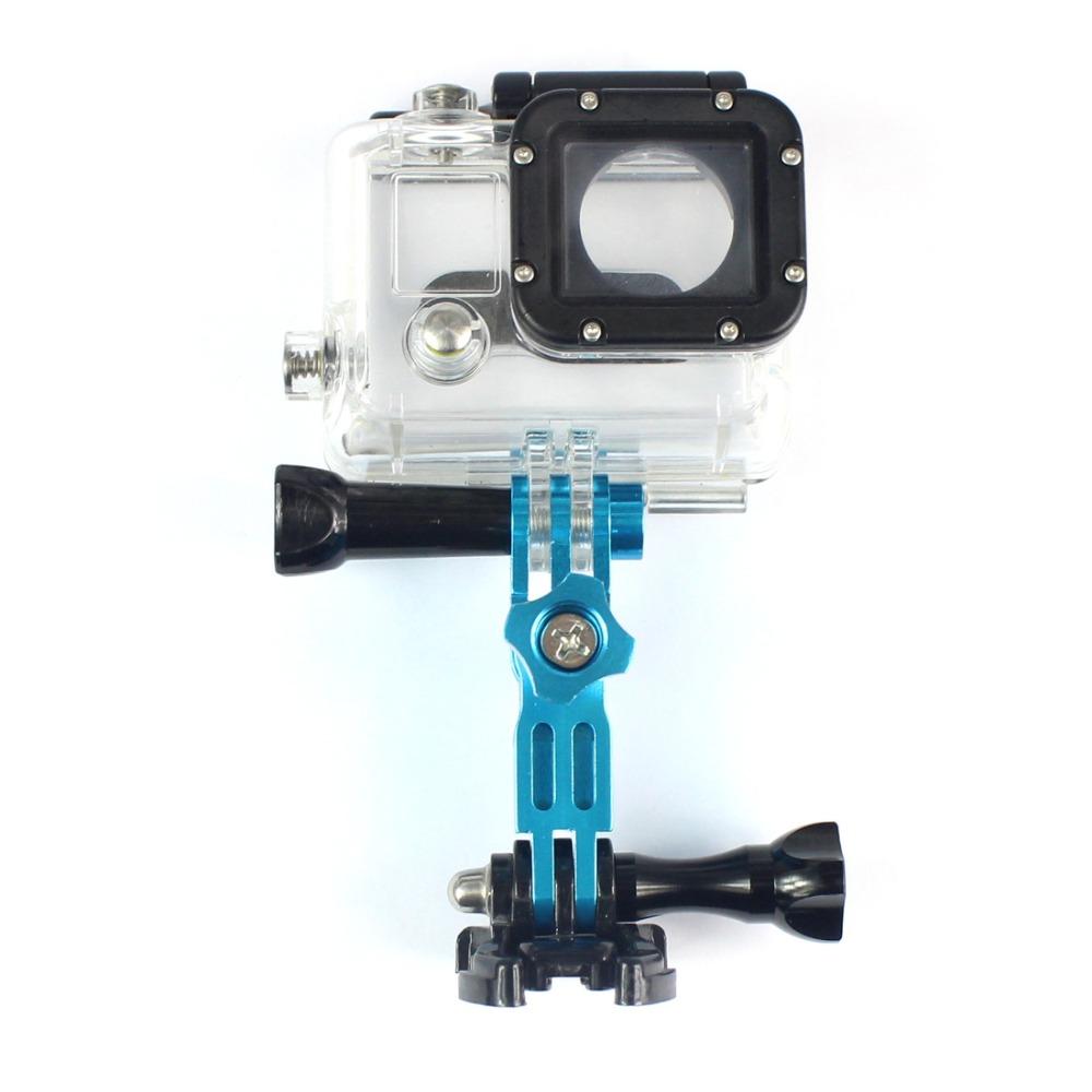 F06688 CNC ALUMINUM PIVOT ARM ARM ARM Bộ chuyển đổi màu xanh cho GoPro Hero 1 2 3 3 4