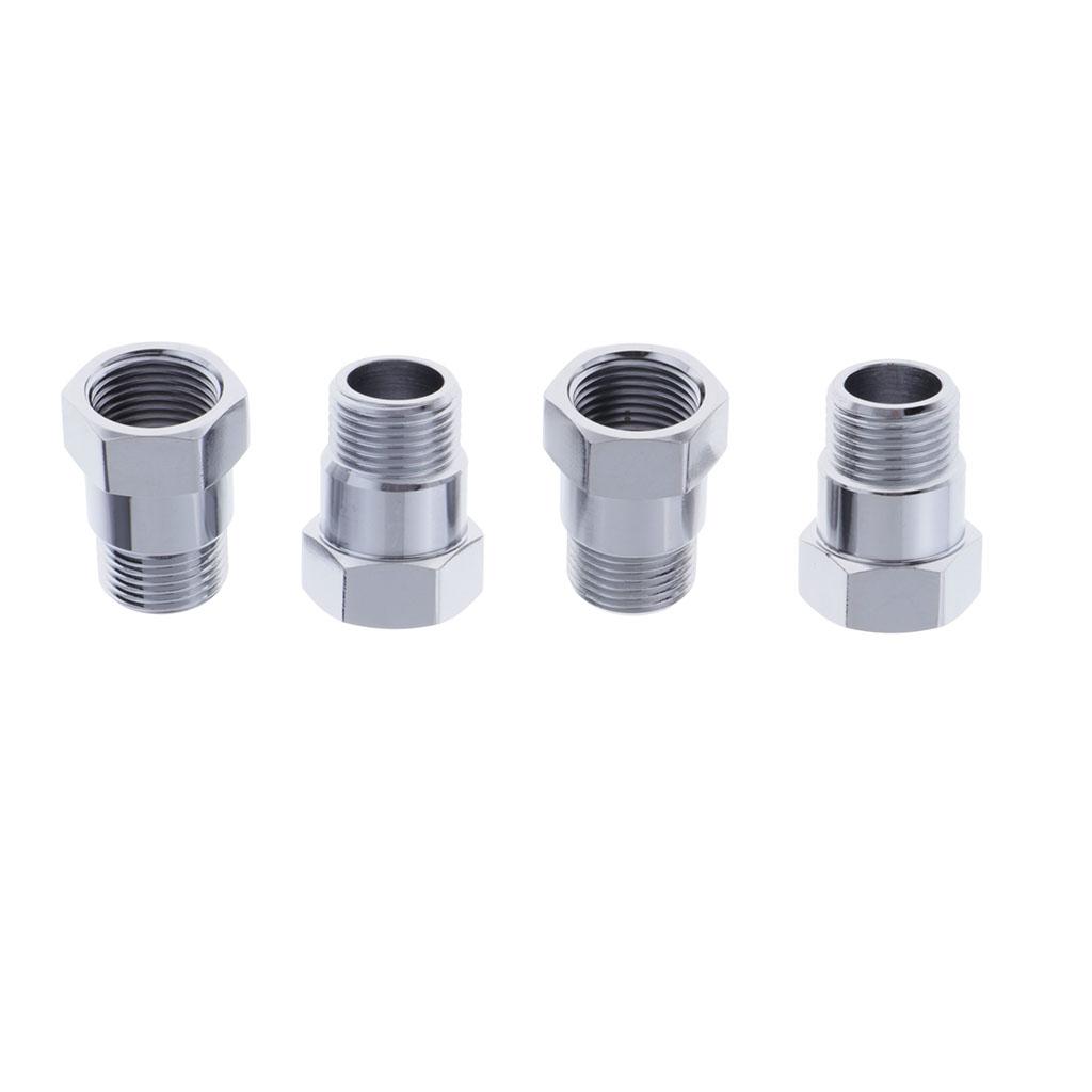 4Pcs O2 Sensor Extender Spacer Extension Adapter M18X1.5 O2 Bung