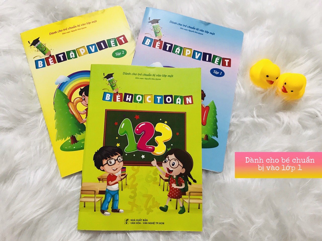 Sách-Combo 3 cuốn sách: Bé học Toán, Bé tập Viết quyển 1,2 dành cho bé Tự tin vào lớp 1