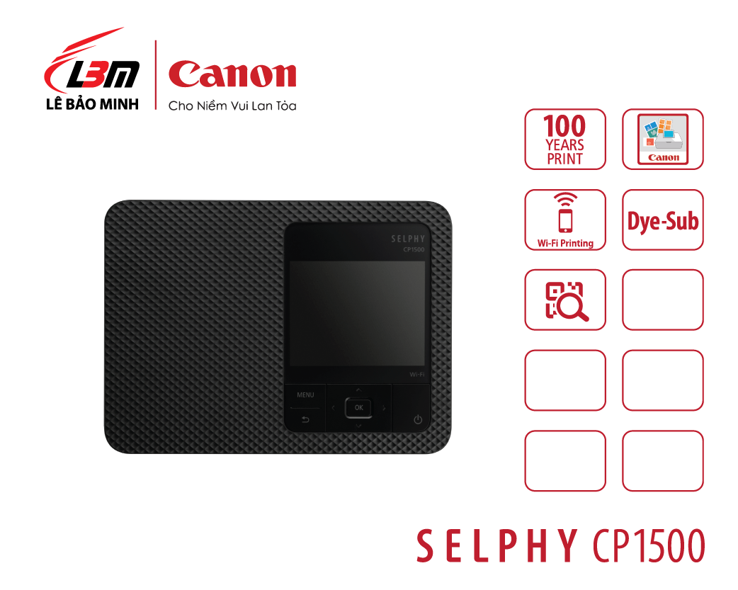 Máy In Ảnh Canon CP1500 - Hàng Chính Hãng