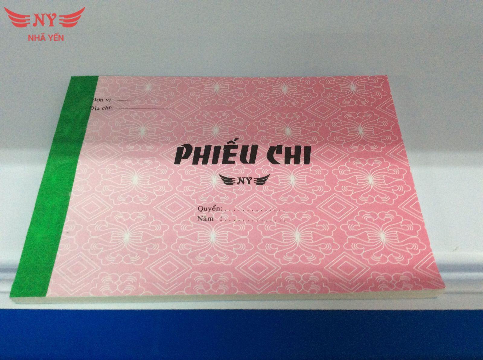 Phiếu Thu / Phiếu Chi Nhã Yến Cao Cấp 100 tờ Khổ 13x19cm (1 Liên / 2 Liên)