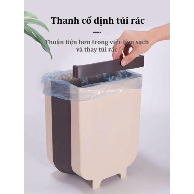 Thùng Rác Gấp Gọn Thông Minh, Treo Cửa Bếp Cửa Tủ Tiện Lợi