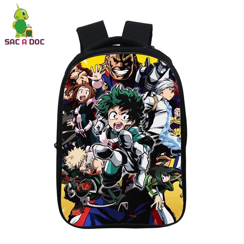My Hero Giới Học Thuật Anime Ba Lô Học Sinh Trường Túi 14.5 Inch Sinh Đựng Thiếu Niên Trẻ Em Schoolbag Boku No Anh Hùng Giới Học Thuật Ba Lô