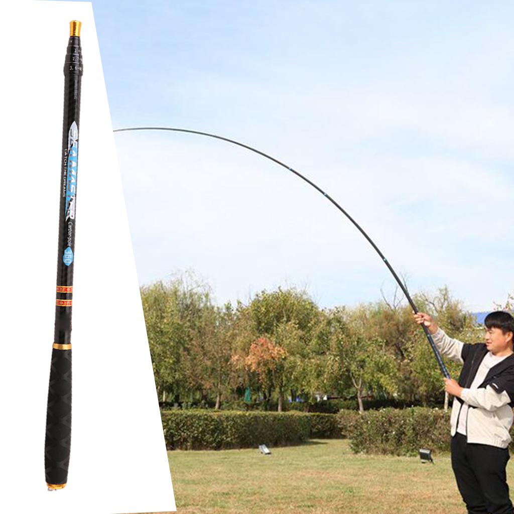 3.6m/4.5m/5.4m/6.3m Telescopic Fishing Rods Fishing Pole
