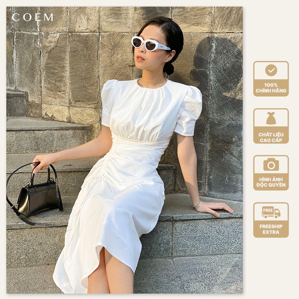 Đầm Dáng Dài Tay Phồng Rút Dây Eo ChấT Liệu Linen CO EM Thiết Kế Cao Cấp Phù Hợp Mọi Lúc Mọi Nơi