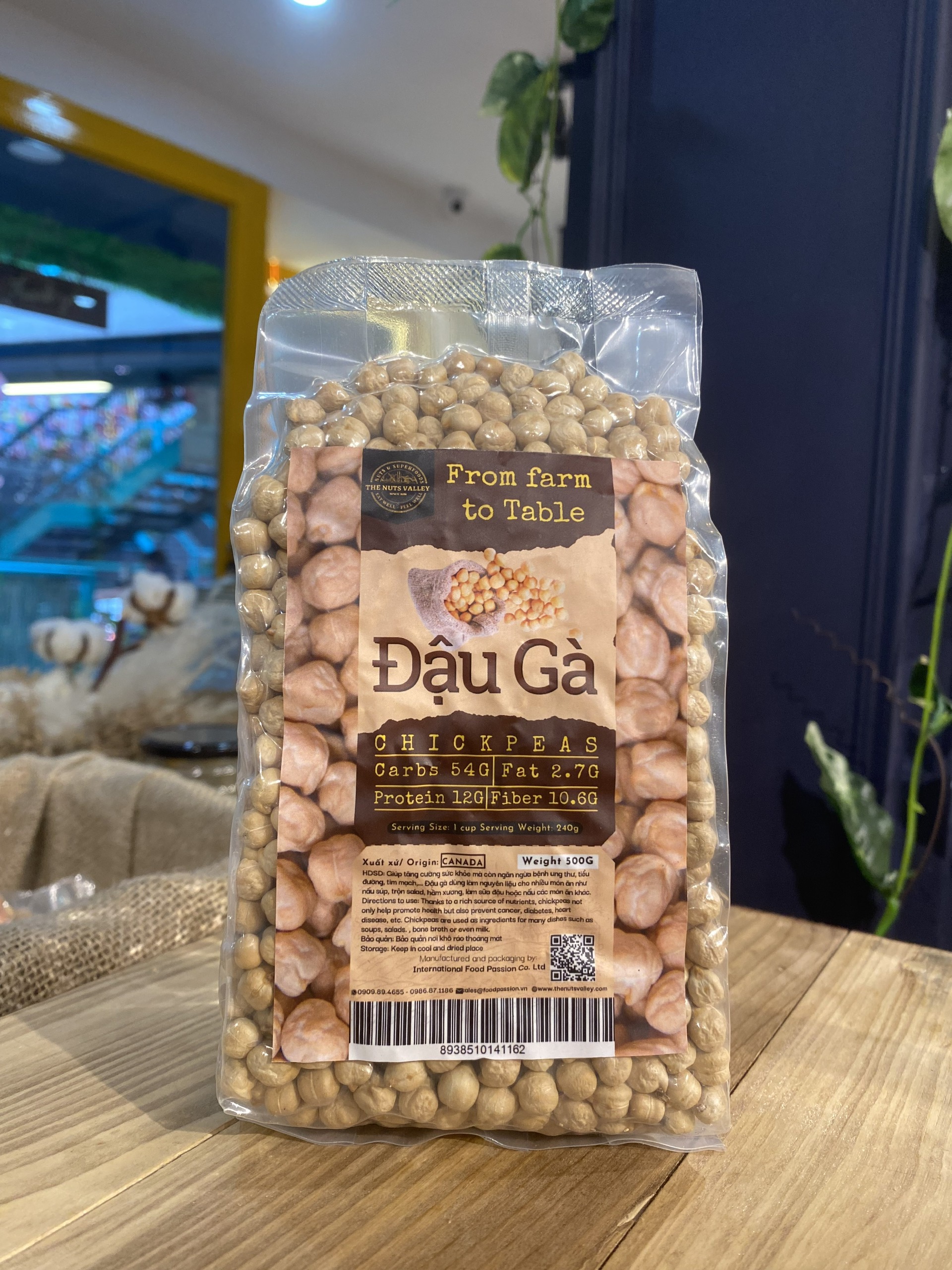 Bột Đậu Gà và Hạt Đậu Gà Tươi Nguyên Liệu Nấu Ăn, Làm Bánh - Chickpeas The Nuts Valley 