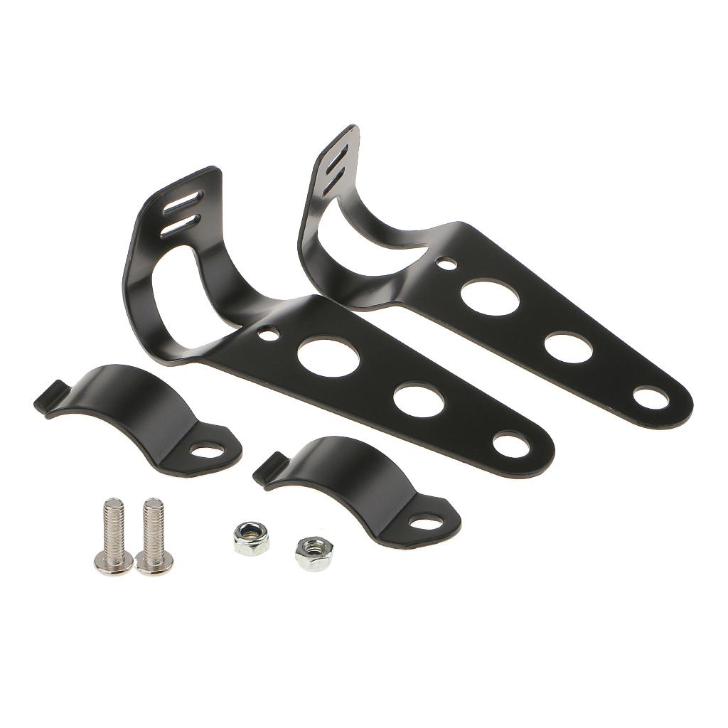 Motorcycle Motorbike Head Light Holder Headlight Mounting Brackets Fork