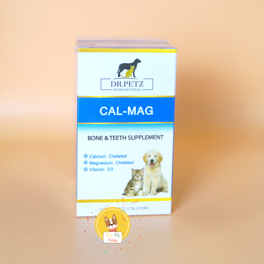 Dr.Petz Cal-Mag Cải thiện và phục hồi chức năng xương, răng cho CHÓ MÈO ( 1 vỉ 10 viên)