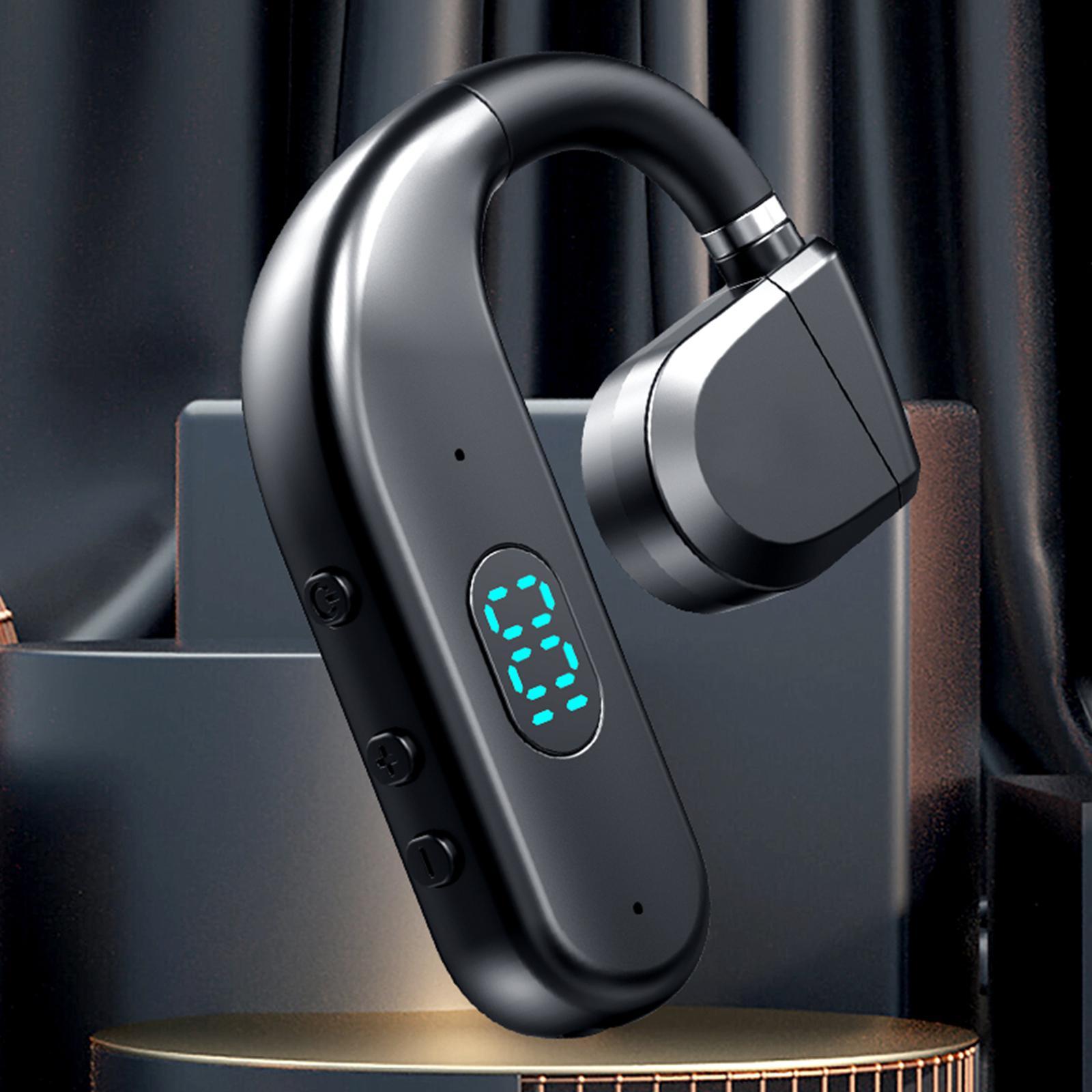 Wireless Headset Earhook 5.3 Single Ear Headphones for Sports Walking Office